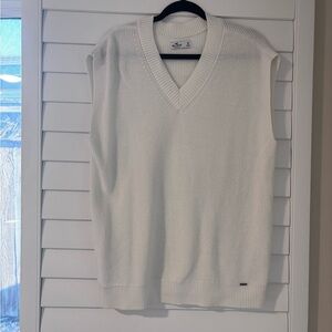 Hollister Oversized Men's V-Neck Sweater Vest - Size M